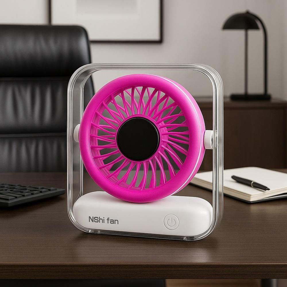 Mini Ventilador Portátil Recargable De Escritorio image number 2.0