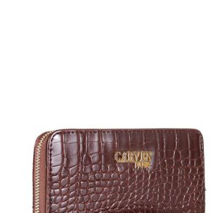 Billetera De Mujer Jade Dark Café Carven
