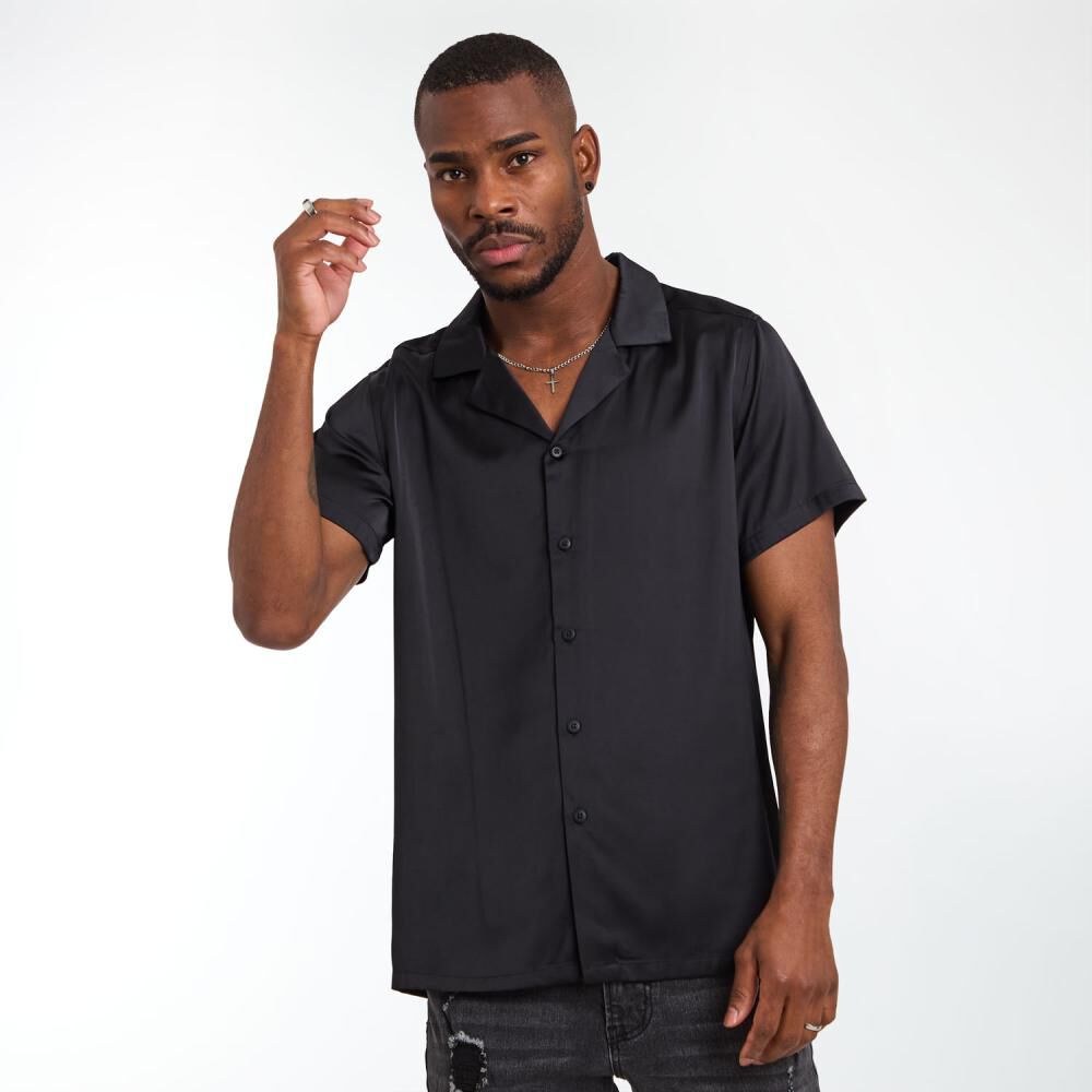 Camisa Lisa Slim Manga Corta Hombre Rolly Go image number 0.0