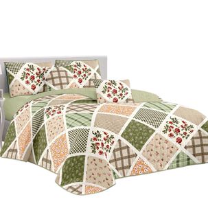 Cubrecama De Verano 2 Plazas Quilt + 2 Fundas De Almohada Cobertor Delgado Cmv-50