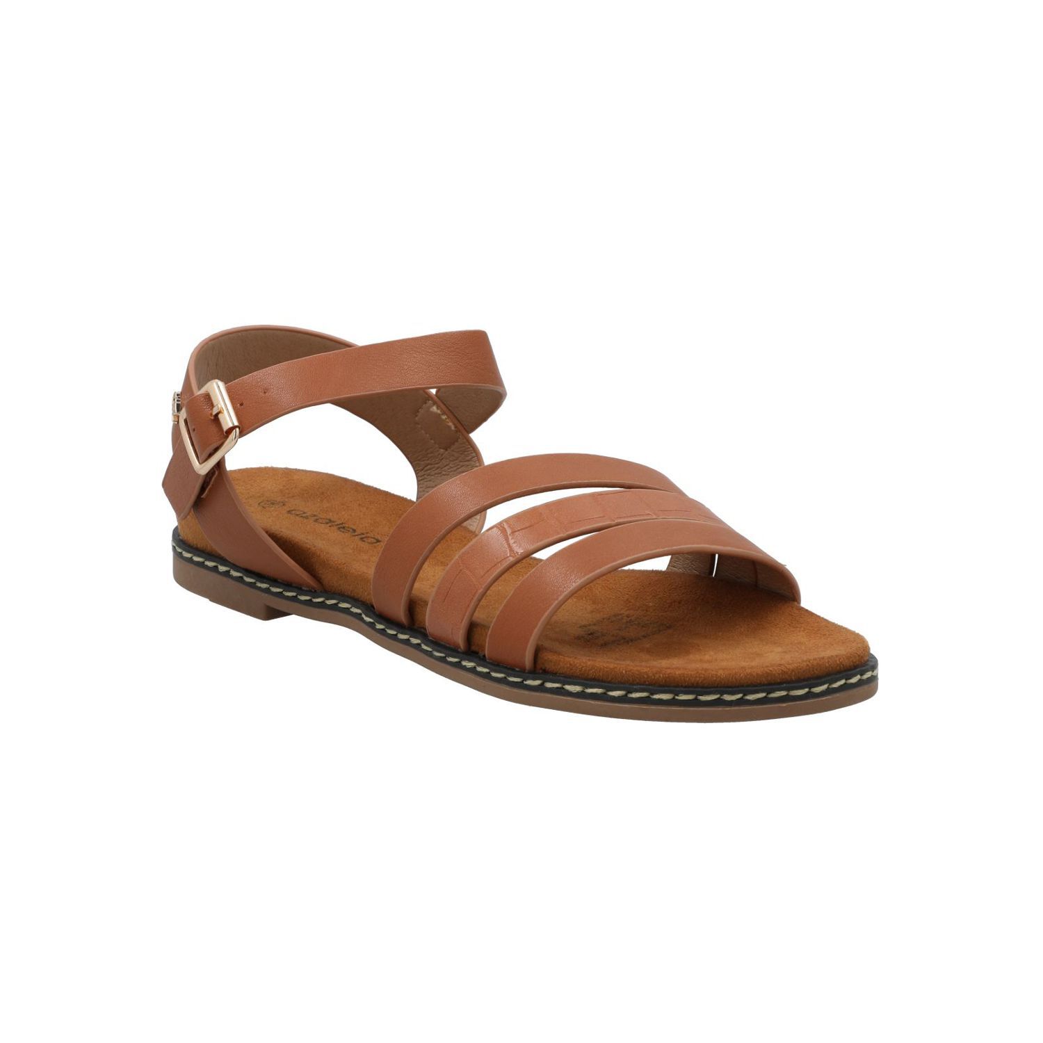 Sandalia Mujer Azaleia Bruna Cognac image number 0.0