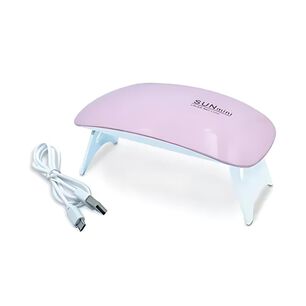 Mini L&aacute;mpara Uv Secador U&ntilde;as Port&aacute;til 13cm Usb Rosa