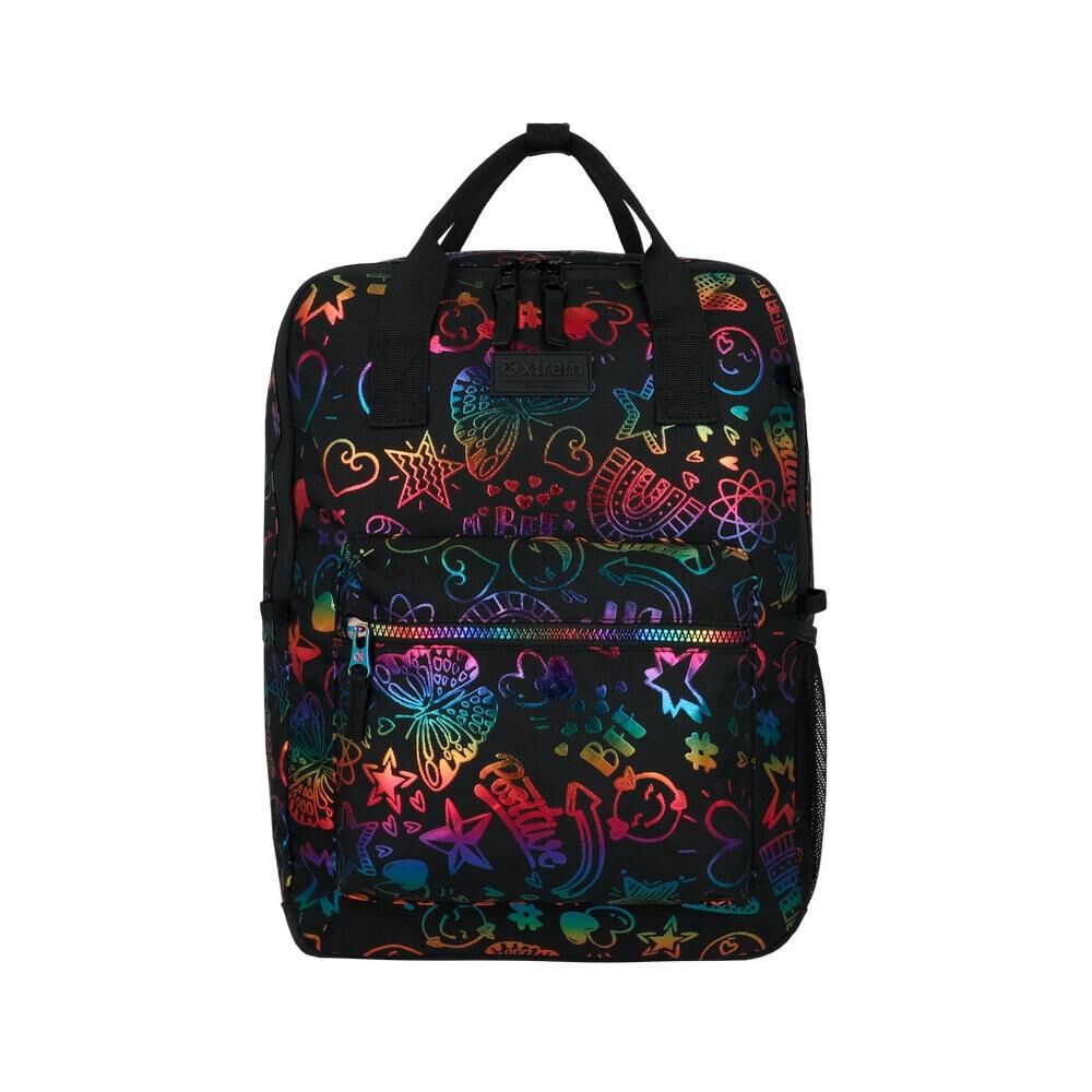 Mochila Notebook Xtrem Leia 6xt Negro/multicolor 15" image number 0.0