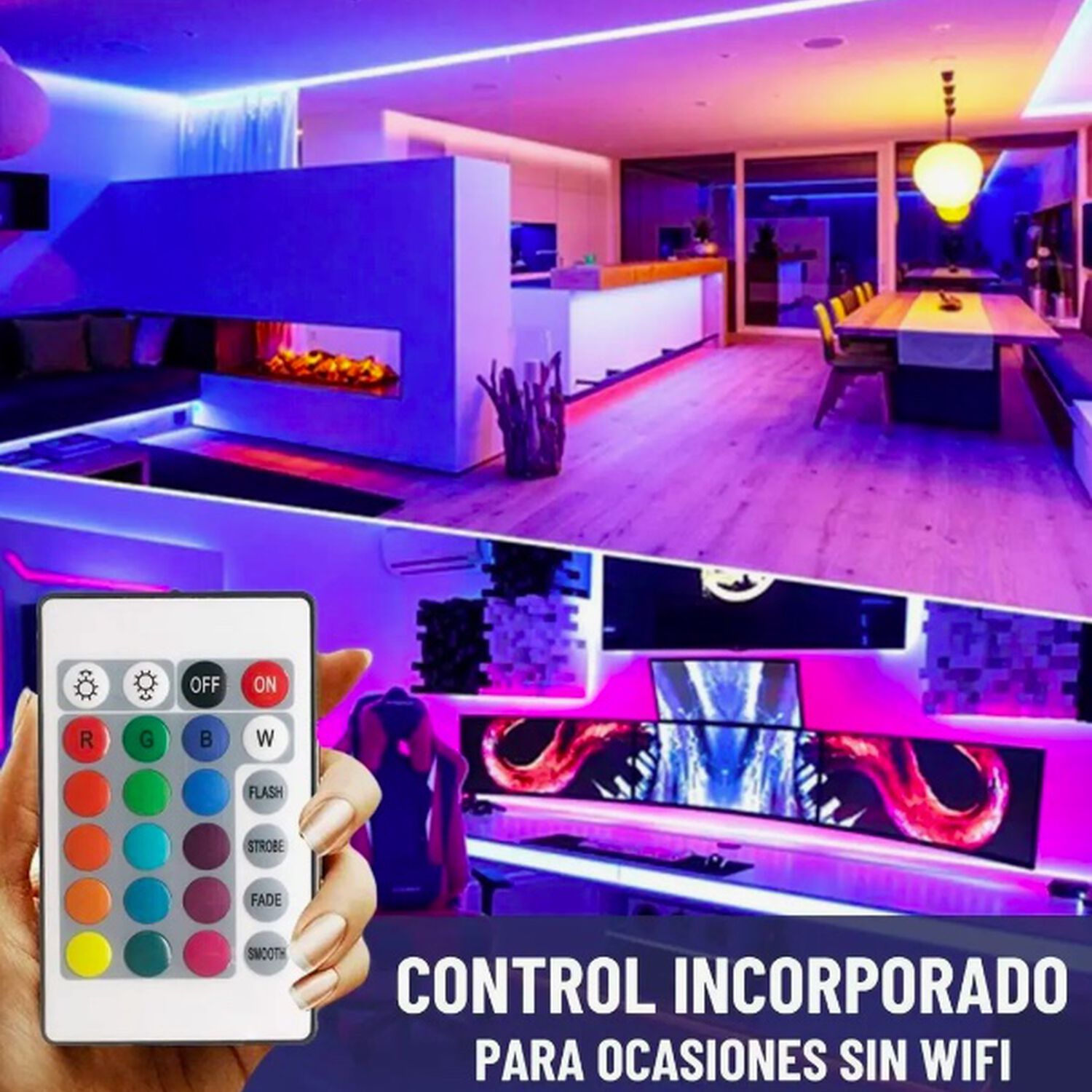 Tira Cinta Luces Led Rgb Wifi 10 Mt image number 5.0