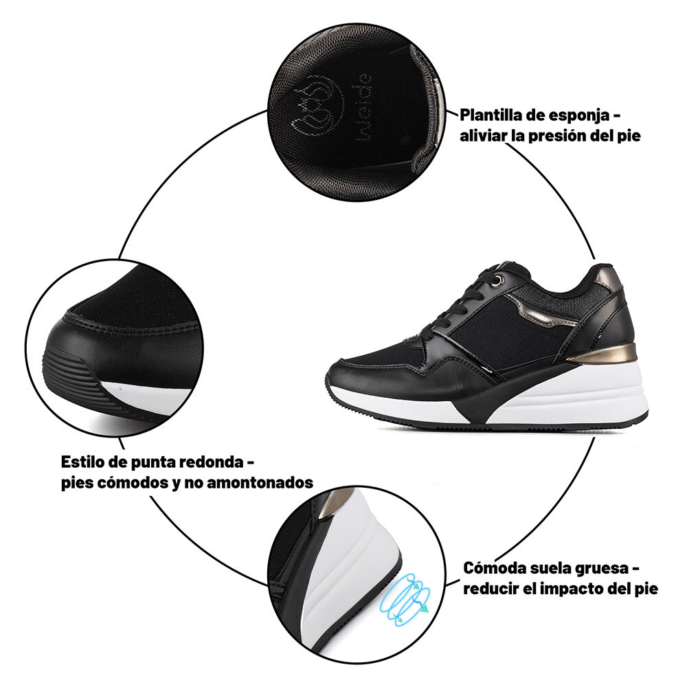 Zapatilla Casual Mujer Deportiva Urbana Moda Weide Jll015 image number 8.0