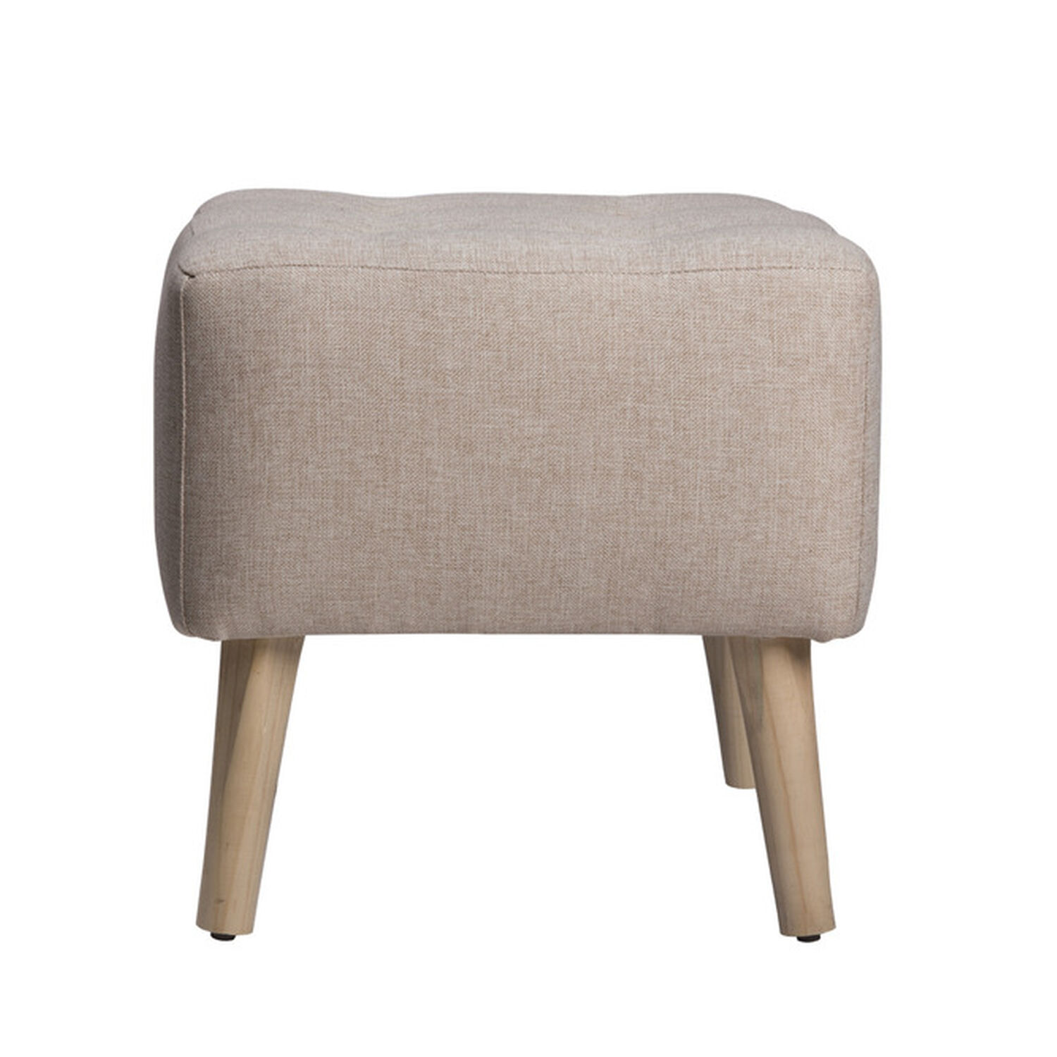 Pouf Alemania Beige Amalfi 42x42x43 Cm M&aacute;xima Design image number 0.0