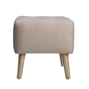 Pouf Alemania Beige Amalfi 42x42x43 Cm M&aacute;xima Design