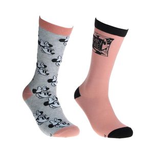 Pack Calcetines Mujer Largo Pink Minnie / 2 Pares