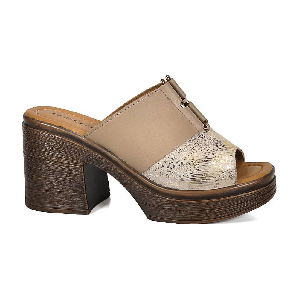 Sandalia Cuero Wilany Beige Print image number 0.0