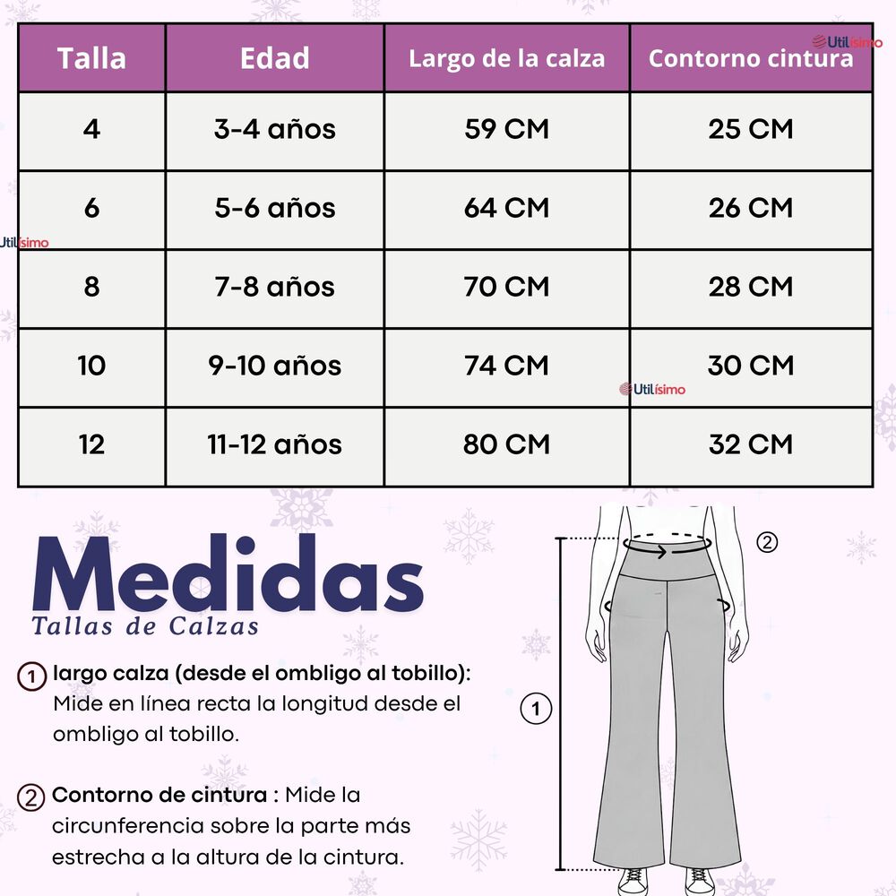 Calza Pantal&oacute;n Palazzo Ni&ntilde;a Polar Con Chiporro Elasticada T&eacute;rmica Gris Melange image number 3.0