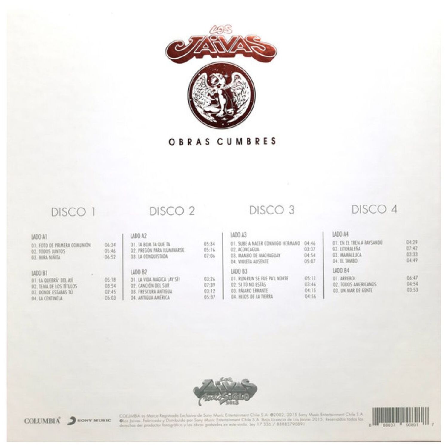 Los Jaivas - Obras Cumbres 4lp | Vinilo image number 1.0