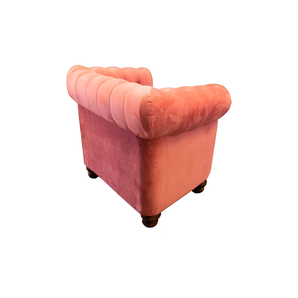 Sofa Florencia 1 Cuerpo Tela Velvet Palo Rosa image number 2.0