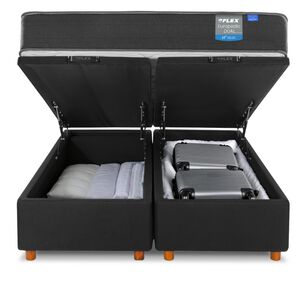 Cama Ba&uacute;l Flex Europedic Dual / 2 Plazas / Base Dividida