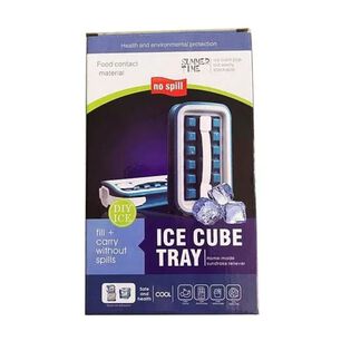 Bandeja Cubos Hielo Antiderrame Reutilizable Cocina Practica