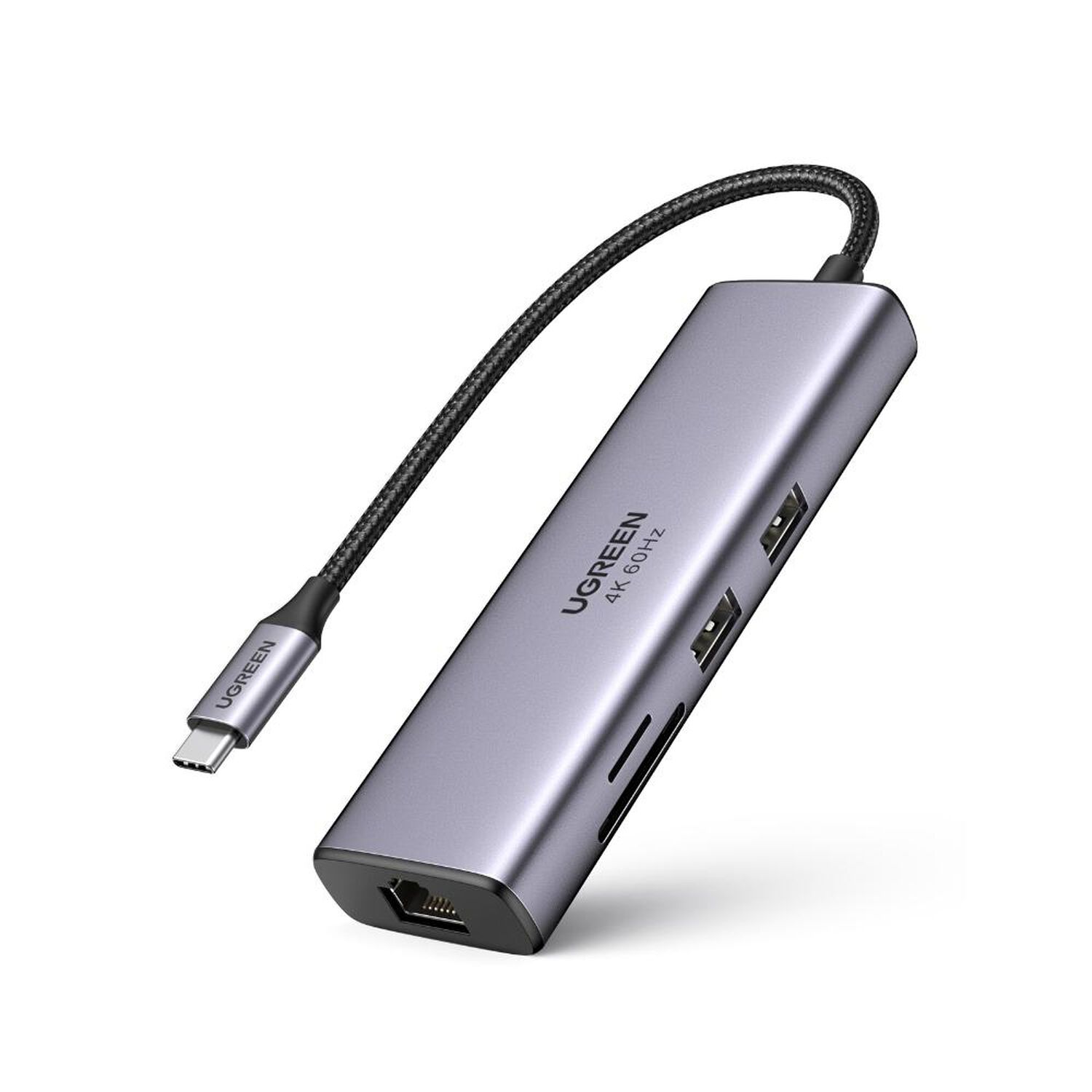 Multipuerto Usb-c Hdmi+usb+sd+rj45 Ugreen image number 0.0