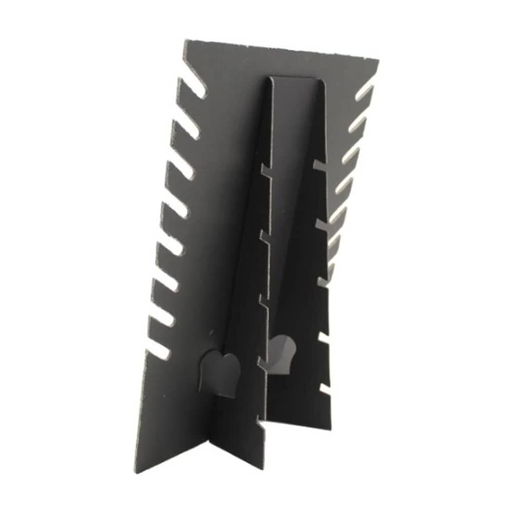 Exhibidor Mostrario 8 Cadenas Collar Terciopelo Negro Plano image number 3.0