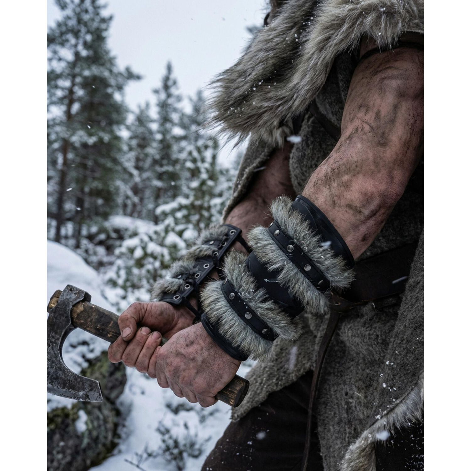 Disfraz Brazalete Armadura Lobo Vikingo image number 12.0