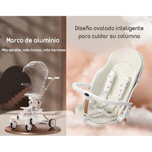 Coche De Paseo 360&deg; Con Mesita Lubabycas Blanco