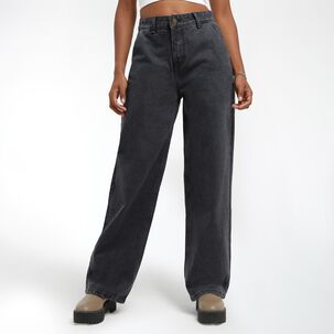 Jeans Enrolado Tiro Medio Palazzo Mujer Rolly Gp