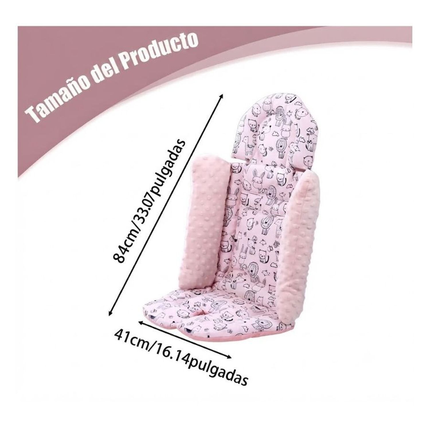 Coj&iacute;n Reductor Acolchado Para Coche Y Silla De Auto Beb&eacute; image number 4.0