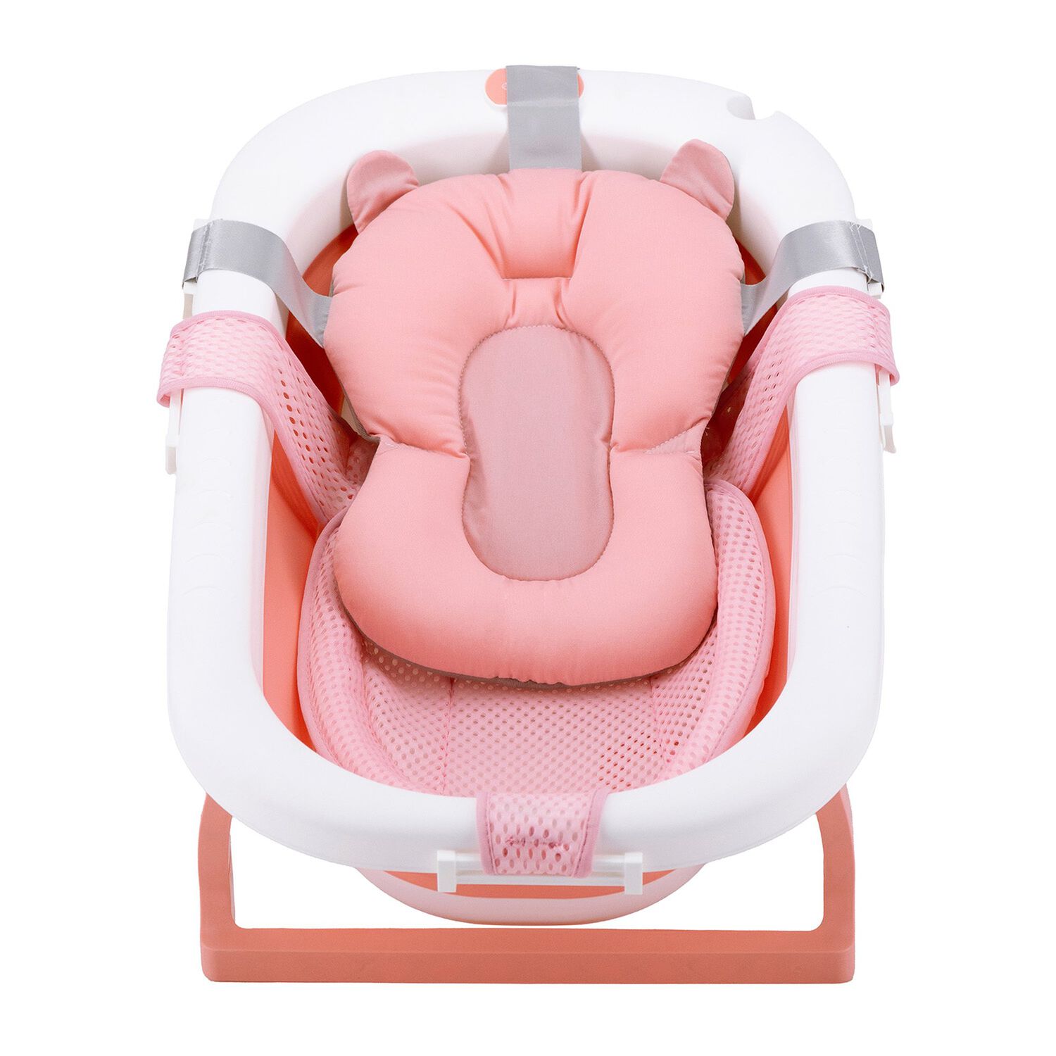 Ba&ntilde;era Plegable Bebe Con Cojin Almohada Y Reductor Rosada image number 2.0