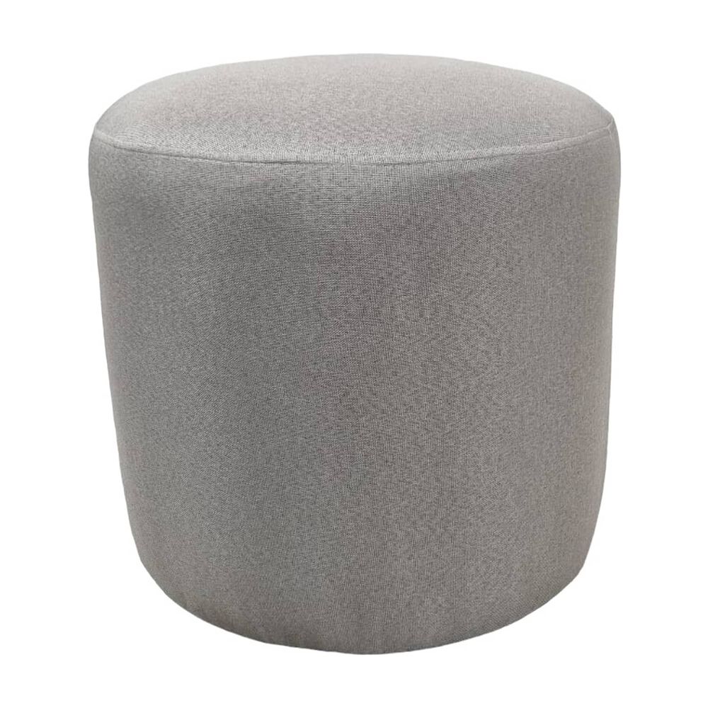 Pouf Redondo Lino Gris Claro image number 0.0
