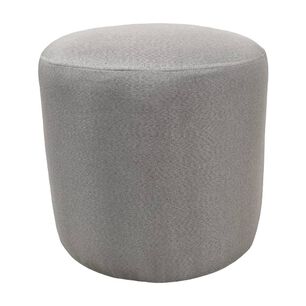 Pouf Redondo Lino Gris Claro