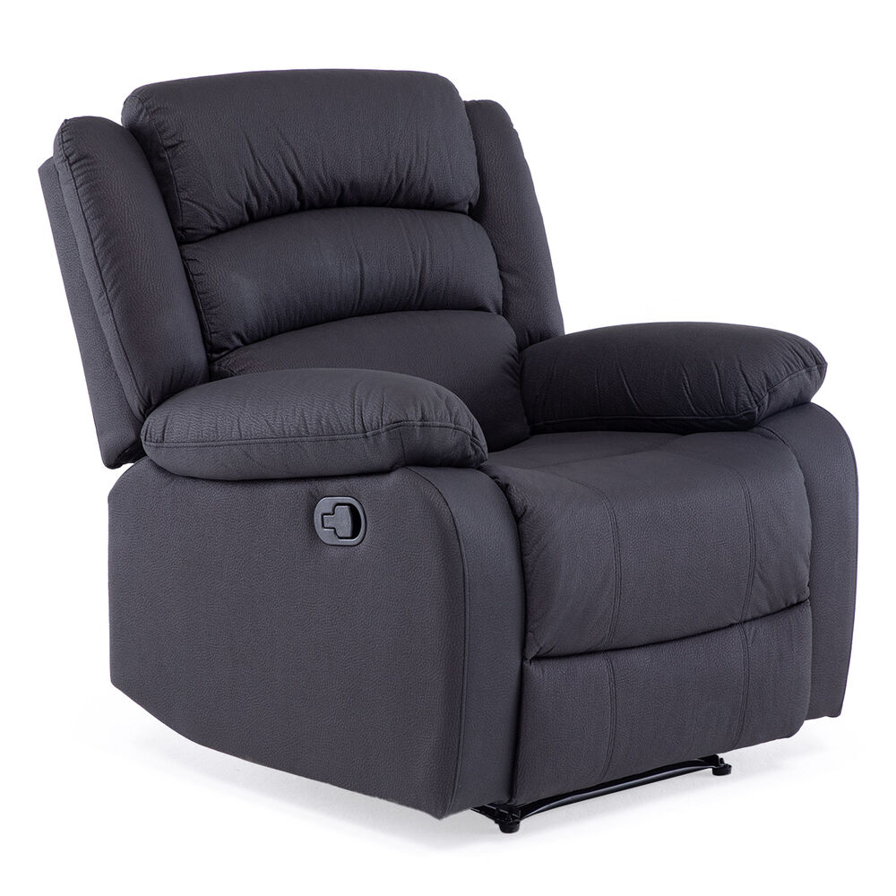 Berger 1 Cuerpo Reclinable Moderno Gris New Praga 8041rff image number 3.0