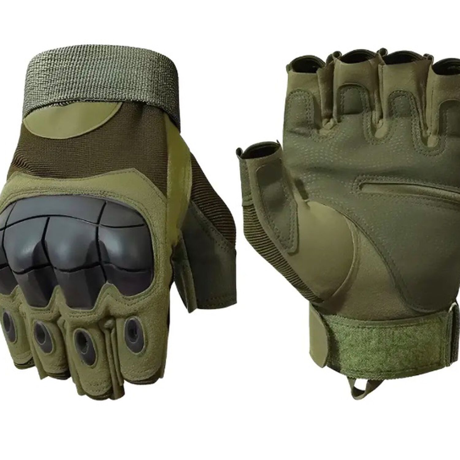 Guantes Medio Dedo Verde image number 1.0