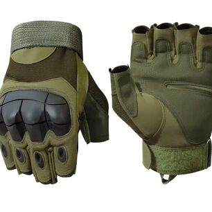 Guantes Medio Dedo Verde