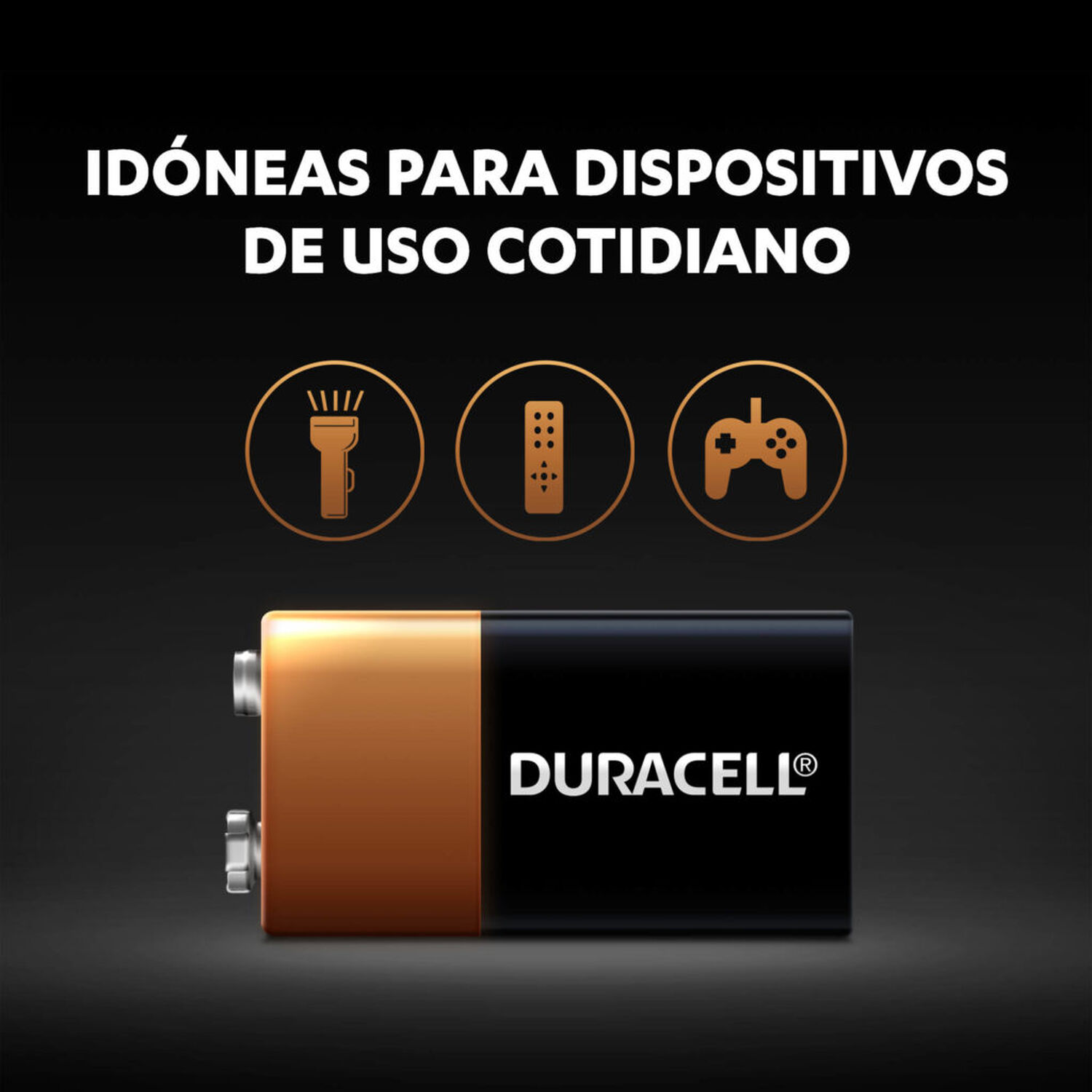 Bater&iacute;a Duracell De 9v De Larga Duraci&oacute;n image number 1.0
