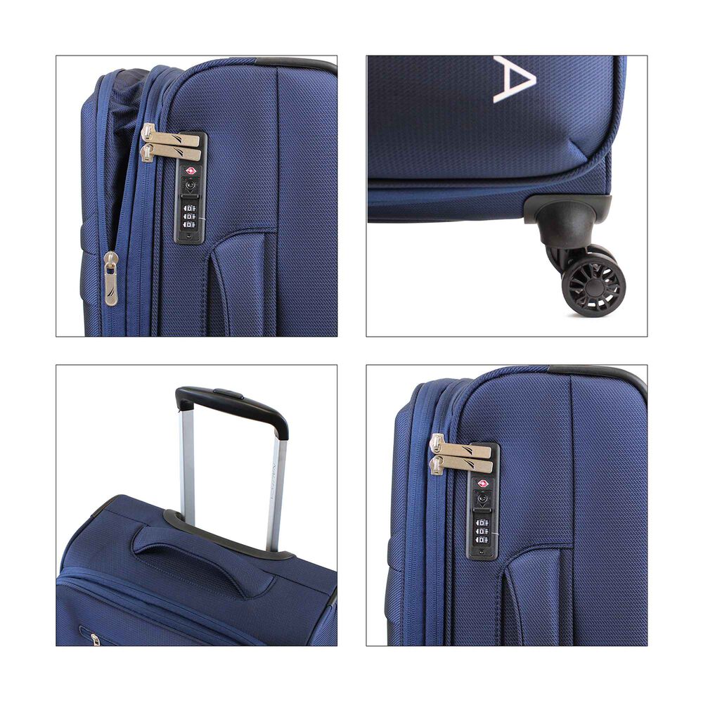 Set De 3 Maletas De Tela S+m+l Nautica Munich Azul image number 2.0