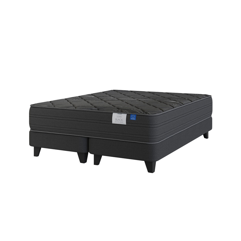 Cama Europea Flex Black / 2 Plazas / Base Dividida image number 0.0