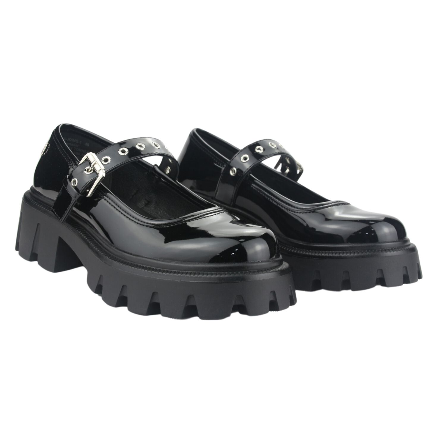 Zapato Chalada Mujer Joing-1 Negro Plataforma image number 7.0