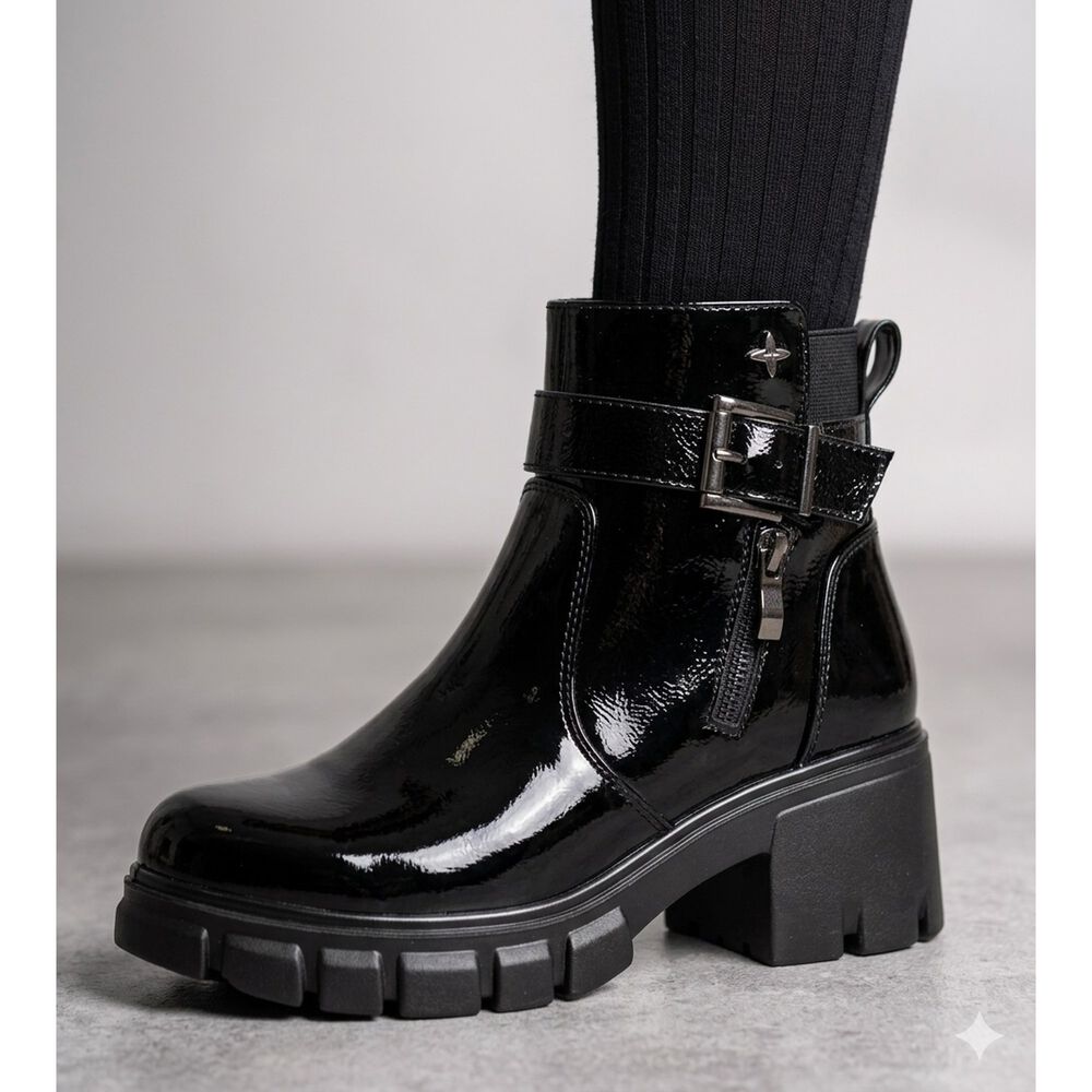 Botin Fleuret Negro Charol Alquimia image number 5.0