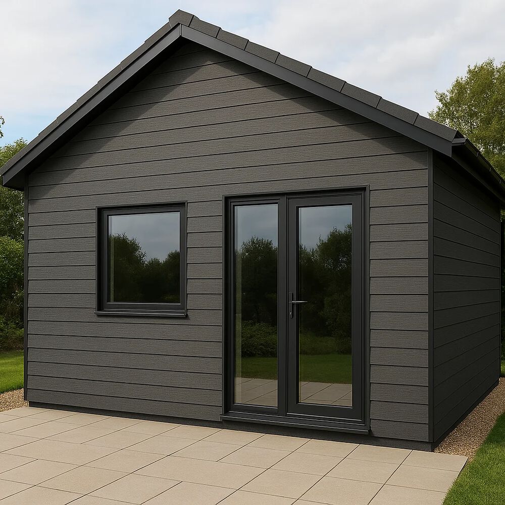 Pack De 5 Revestimientos Siding Wpc Exterior Color Madera Oscura image number 2.0