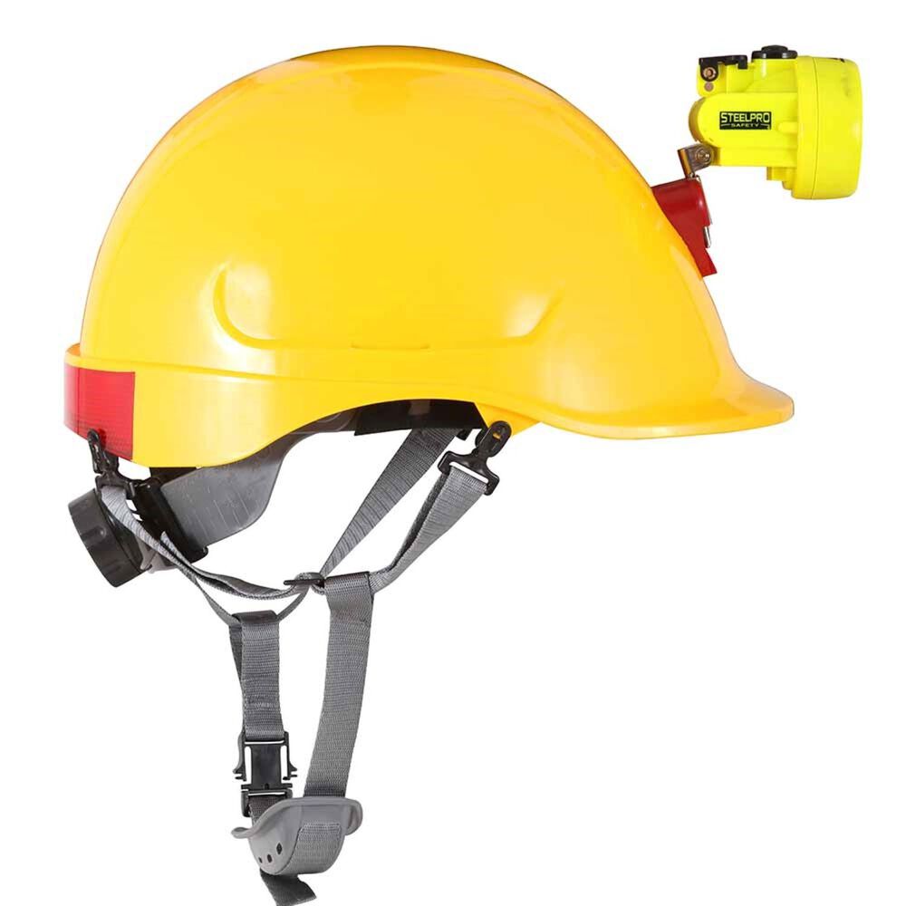Casco Steelpro Abs Mta Amarillo Con Portal&aacute;mpara Full image number 2.0