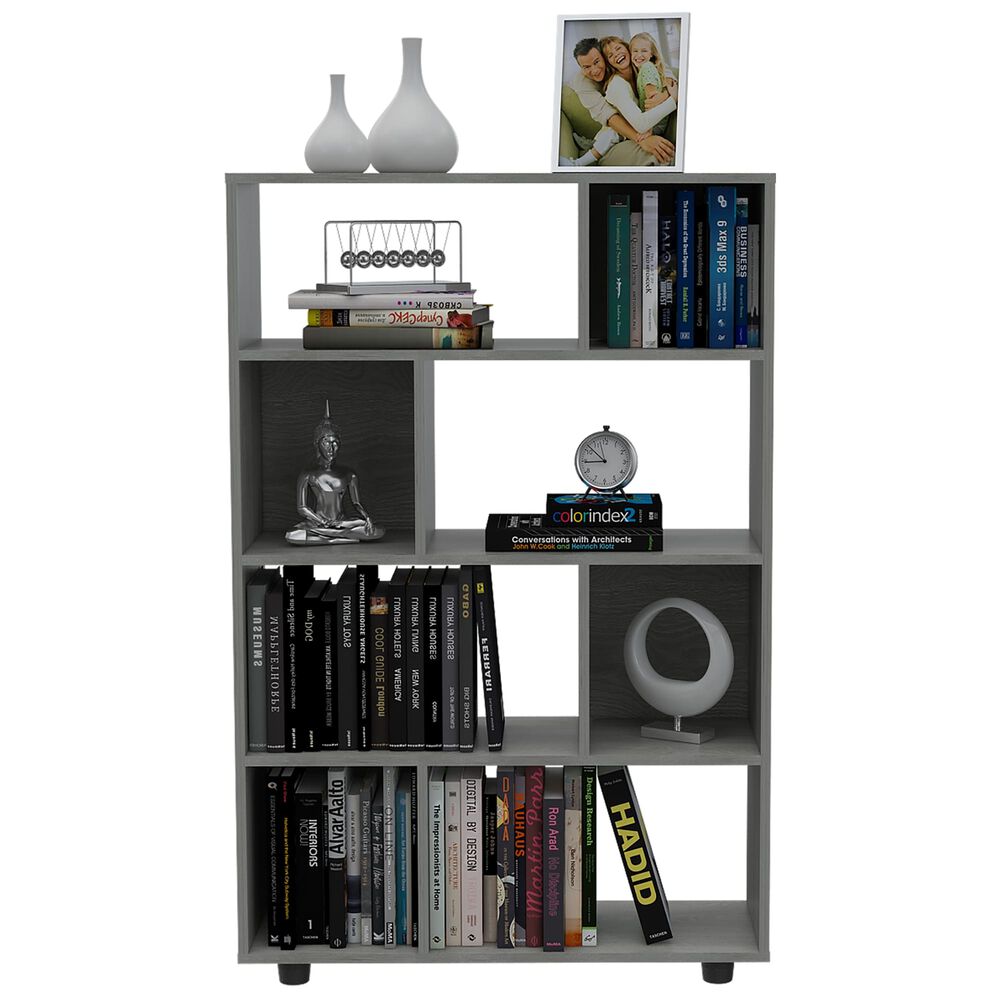 Biblioteca Modular 8 Repisas Fm-011g Gris image number 2.0