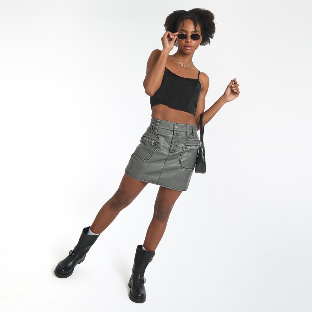 Polera Crop Tirantes Con Deslizadores Mujer Rolly Go image number 1.0