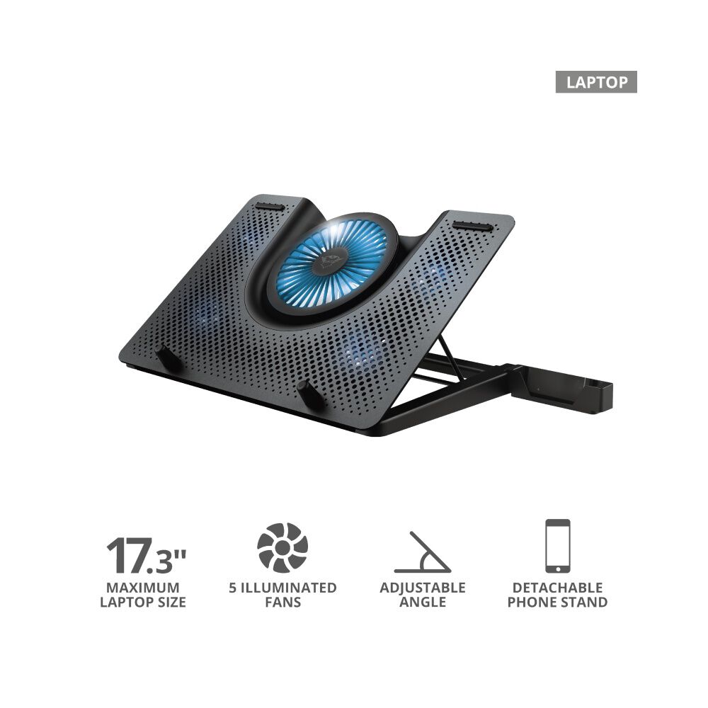 Ventilador Para Notebook Profesional 5fan Trust Quno Gxt1125 image number 5.0