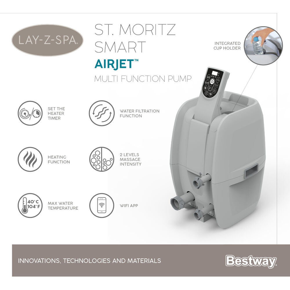 Hot Tub Spa Jacuzzi Inflable St. Moritz 7 Personas Bestway image number 3.0