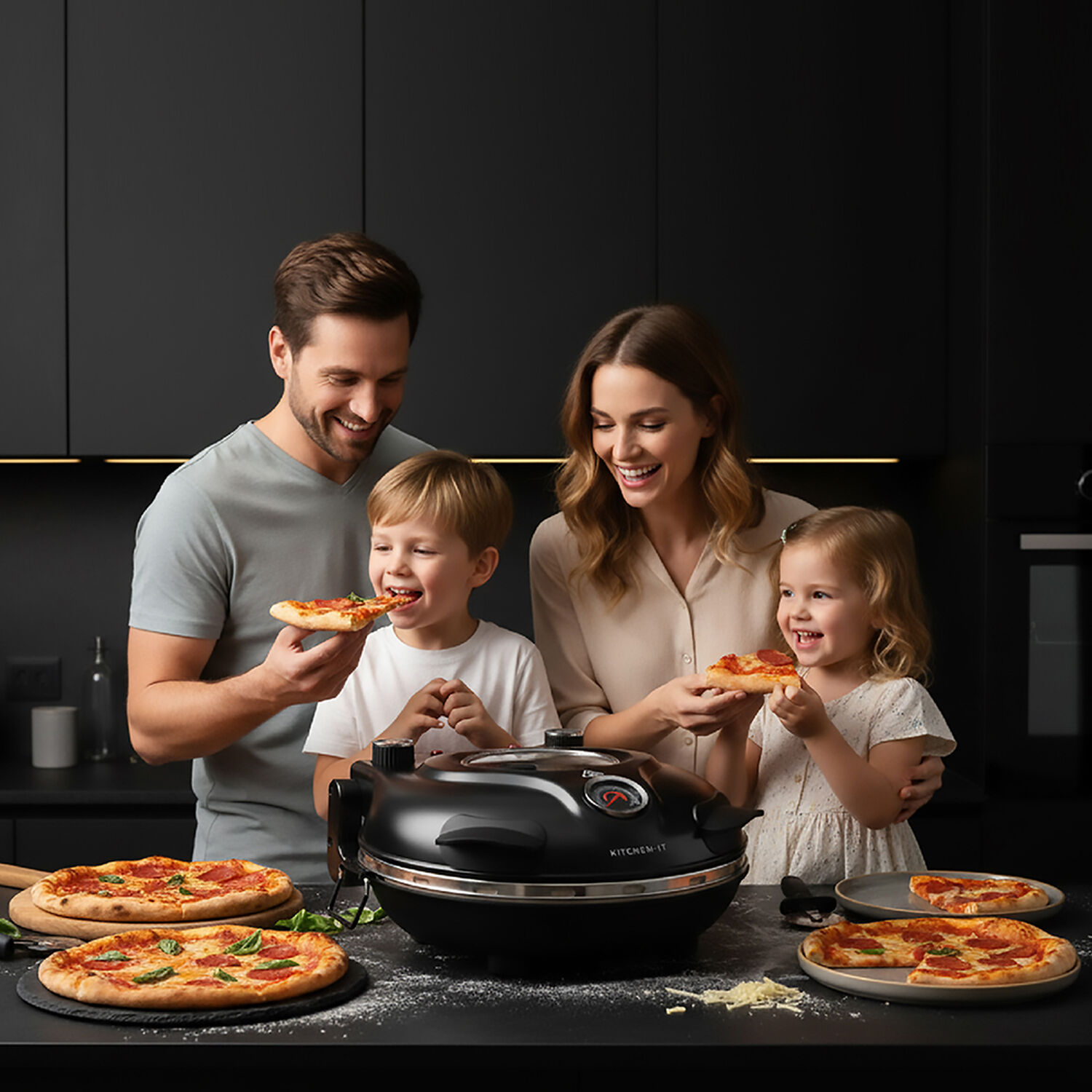 Horno Pizza A La Piedra Black Edition Kitchen-it image number 7.0