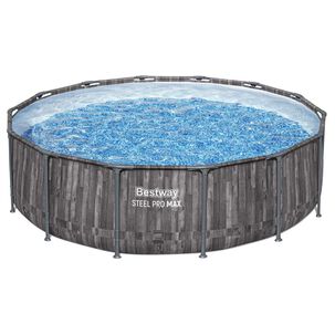 Set De Piscina Sobre Superficie Redonda Steel Pro Max De Bestway De 4,27 M X 1,07 M