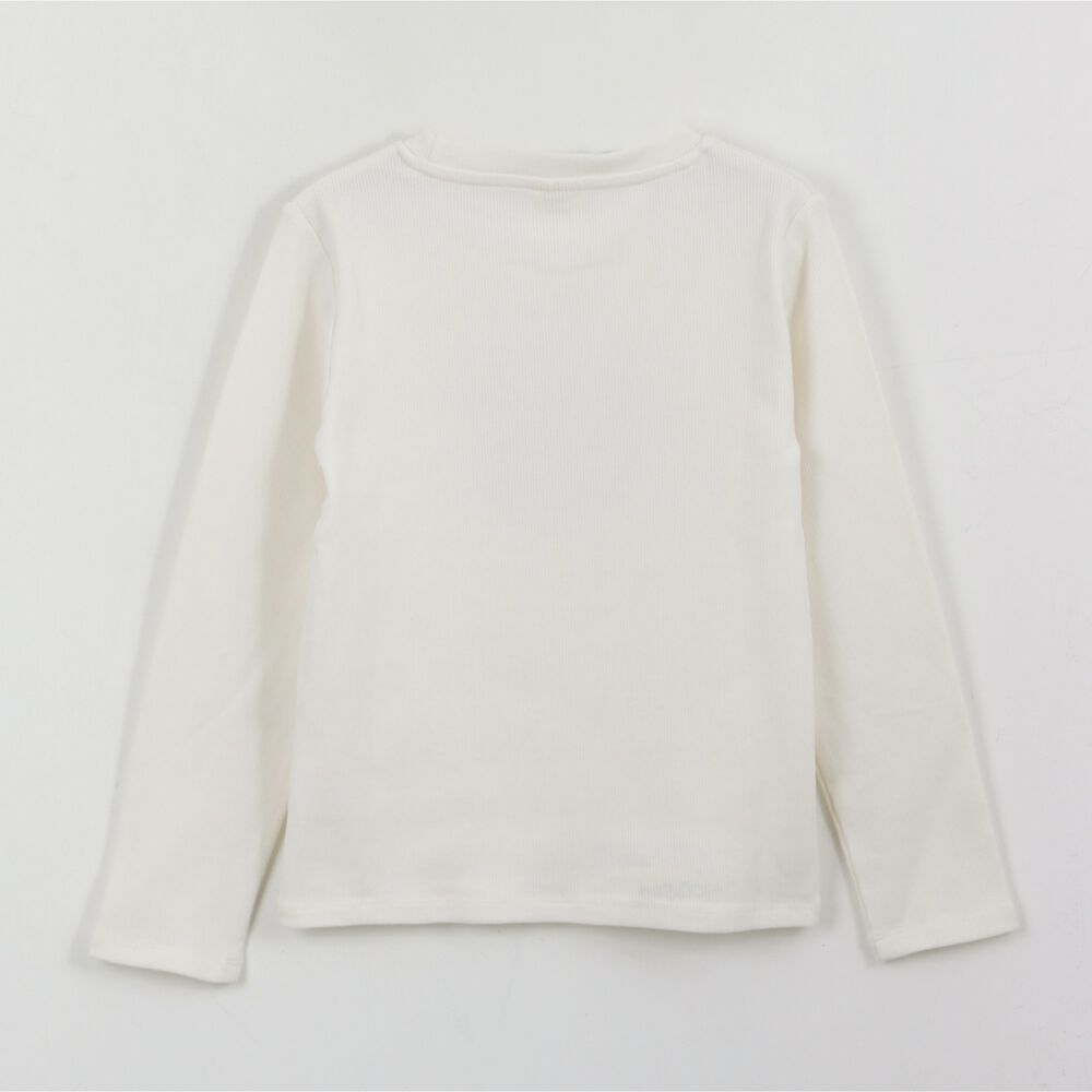 Polera Manga Larga Ni&ntilde;a Rib Lilo & Stitch Blanco Disney image number 1.0