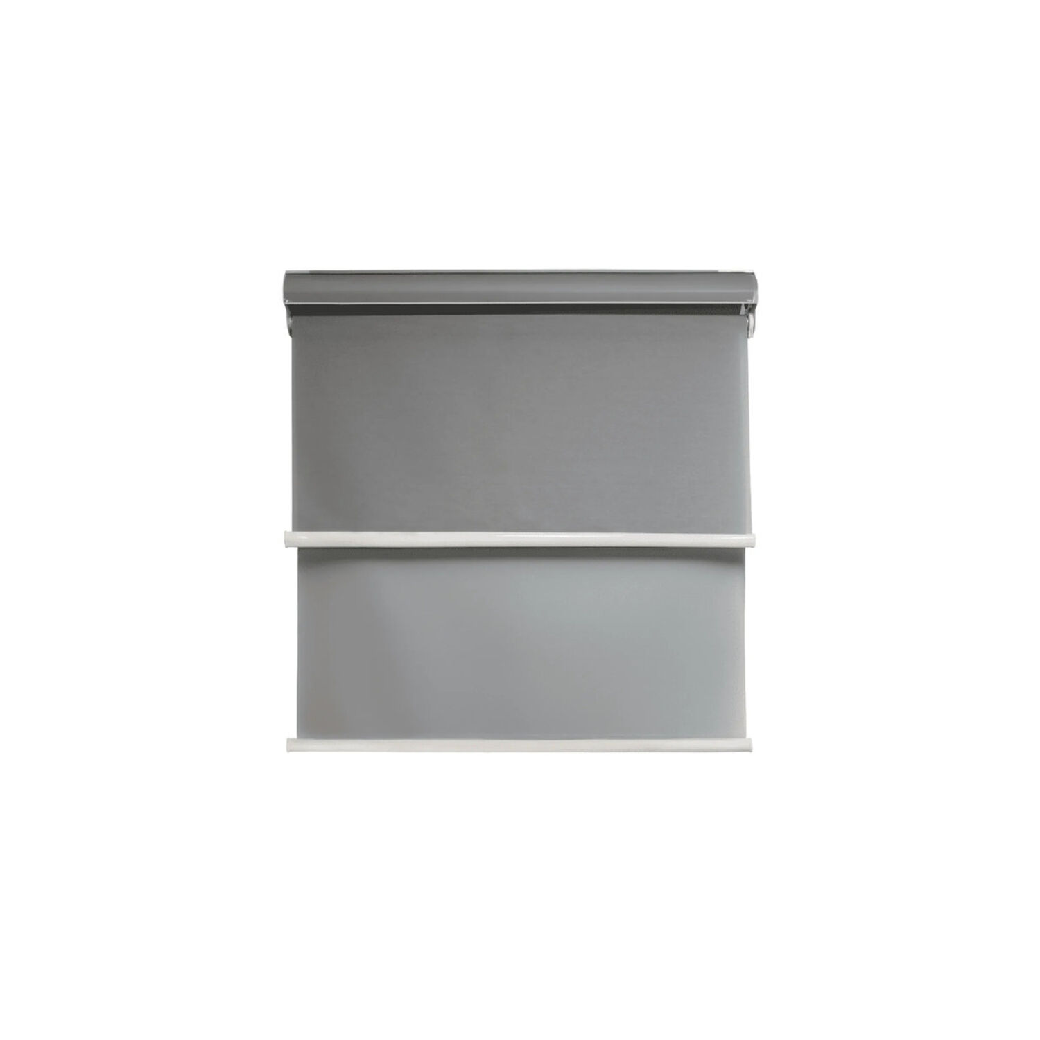 Cortina Roller Blackout Doble Tela Sin Cenefa 160x200 Gris Oscuro image number 0.0