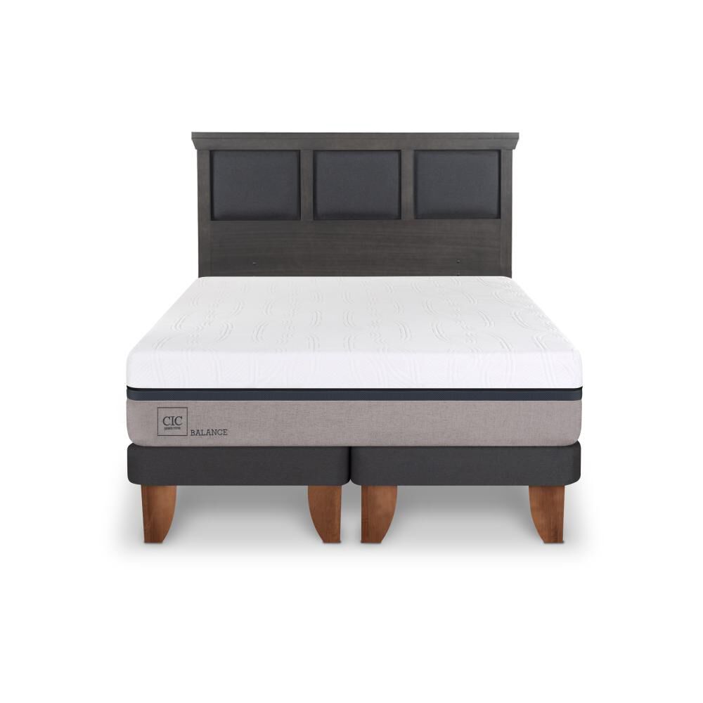 Cama Europea Cic Balance / King / Base Dividida + Respaldo image number 0.0
