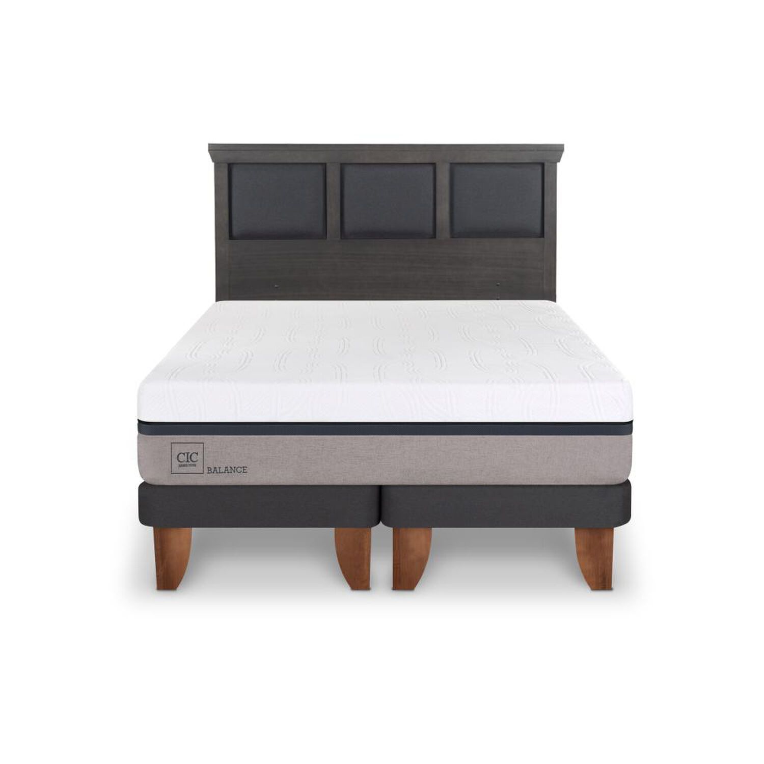 Cama Europea Cic Balance / King / Base Dividida + Respaldo image number 0.0