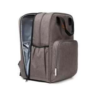 Mochila Maternal Bebesit 3 En 1 Pa&ntilde;alera Cuna Y Mudador Port&aacute;til Gris