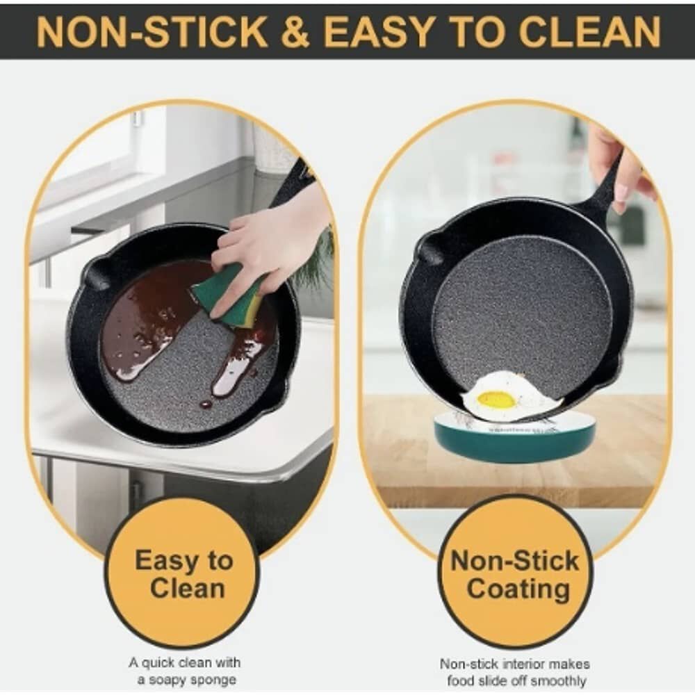 Sartenes De Hierro Fundido Juego De Sartenes 3 Piezas image number 2.0