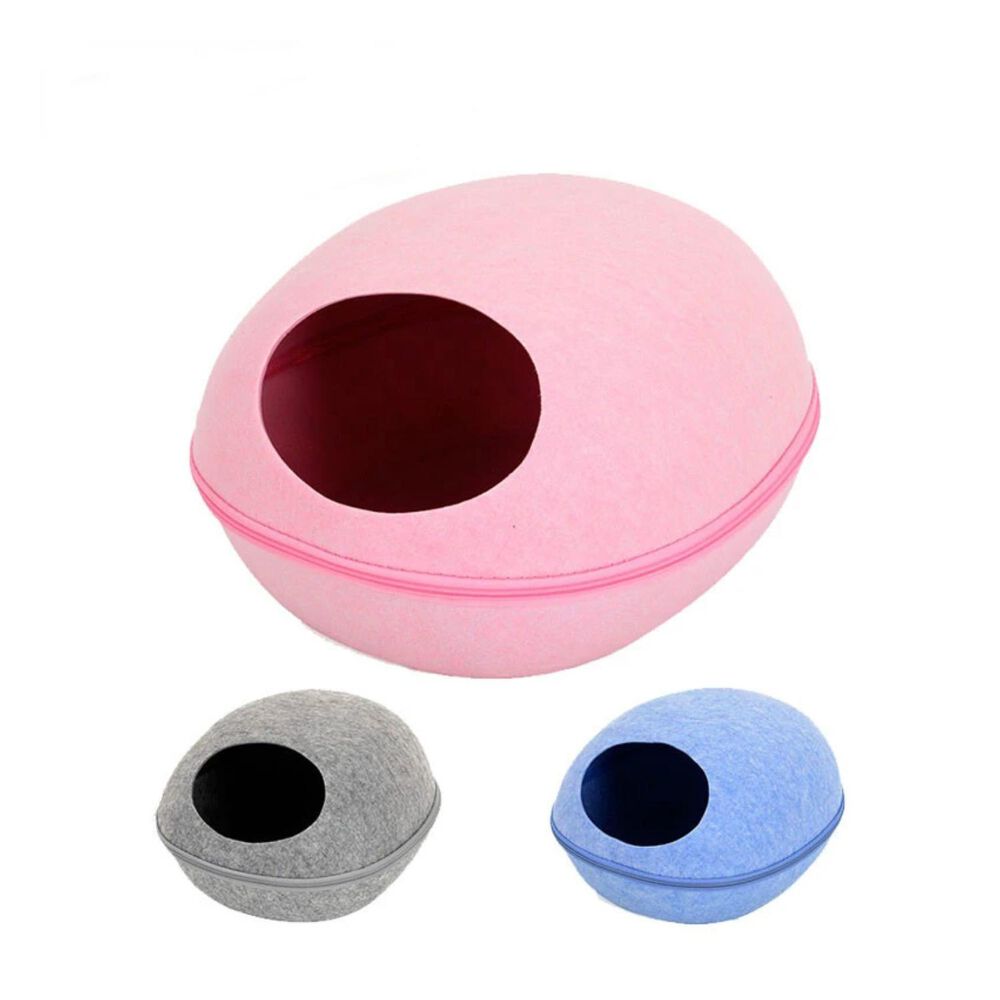 Cama Saco Para Dormir Circular Gris Perros Gatos Mascotas image number 2.0